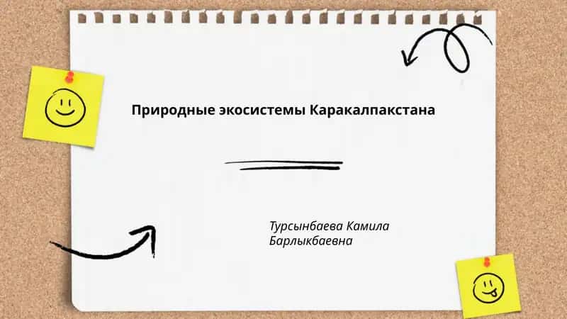 Природные экосистемы Каракалпакстана 1