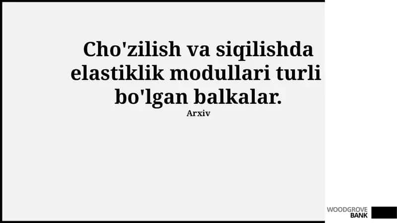 Turli Elastiklik Modulli Nurlar 1