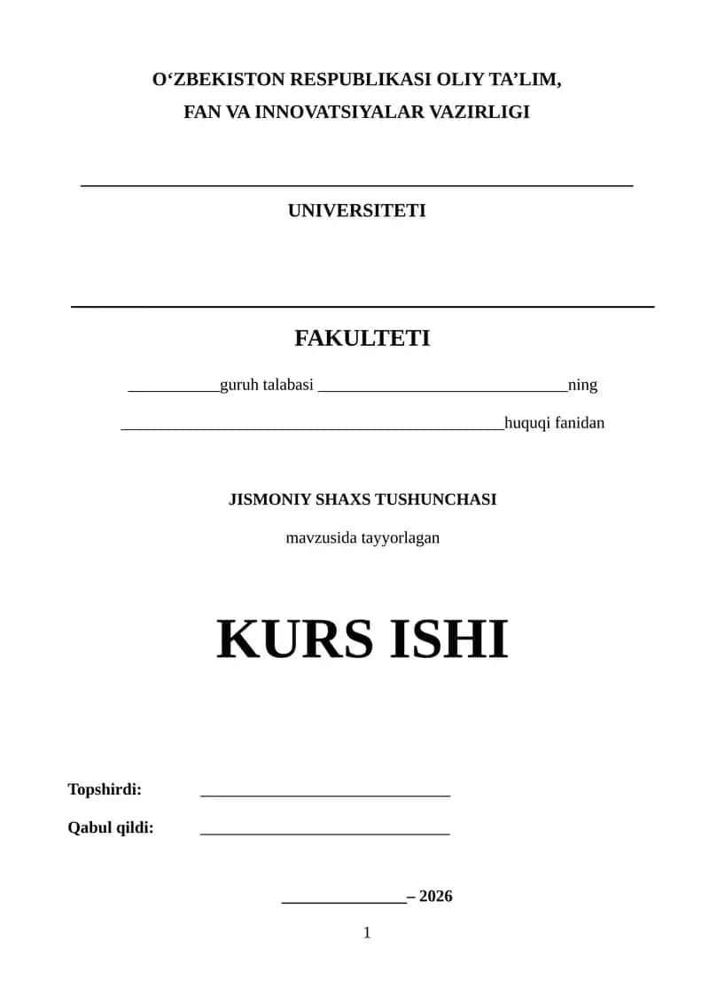 JISMONIY SHAXS TUSHUNCHASI 1