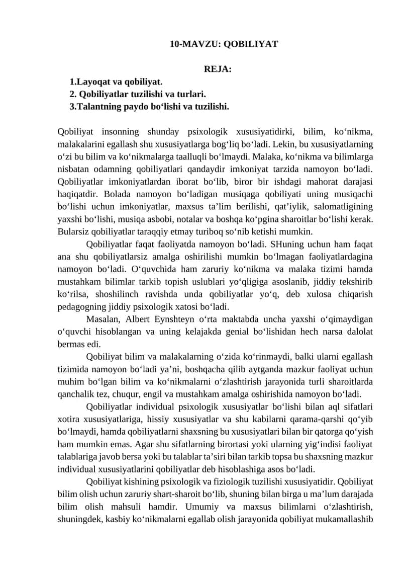 QOBILIYAT 1