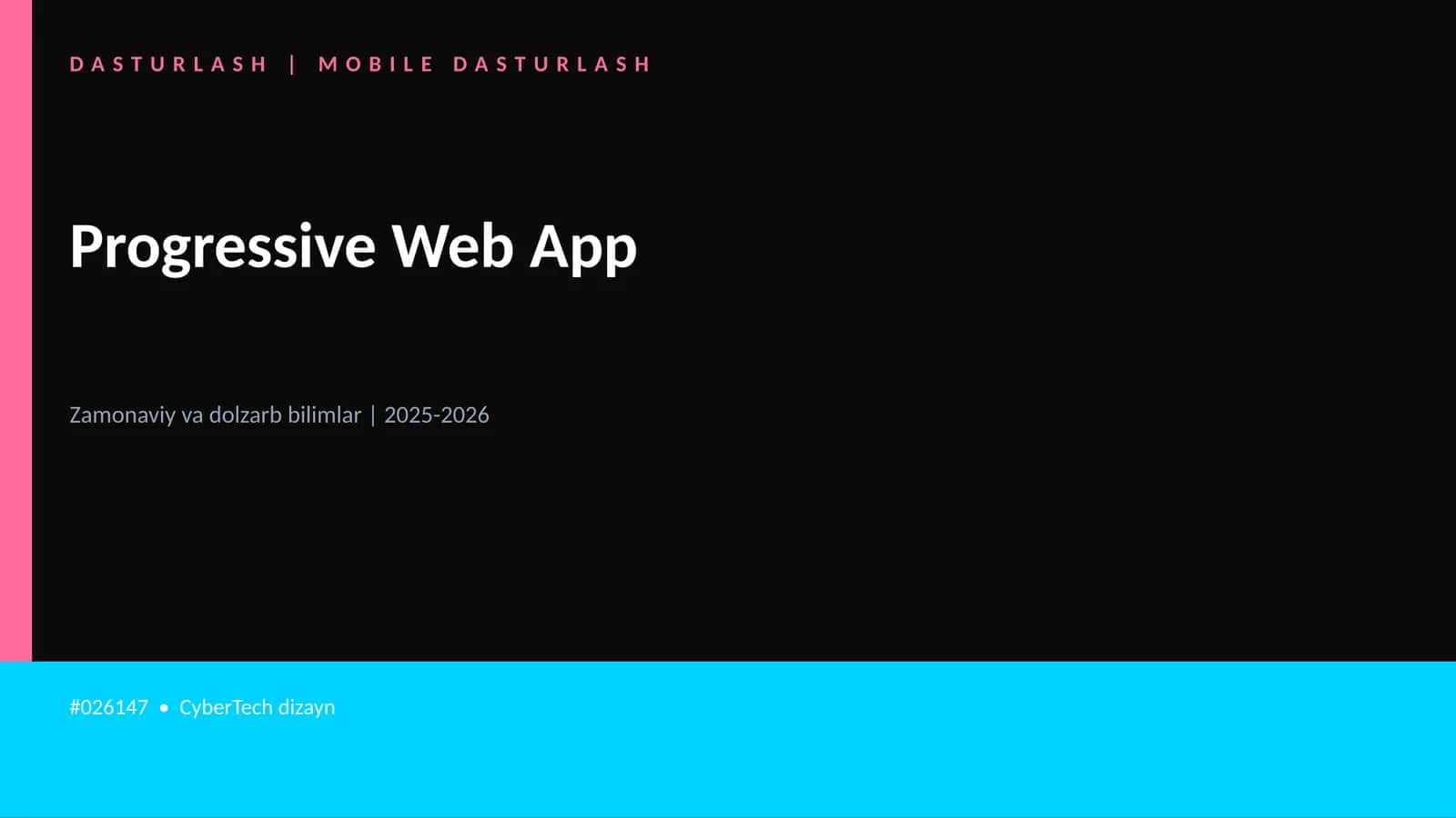 Progressive Web App 1