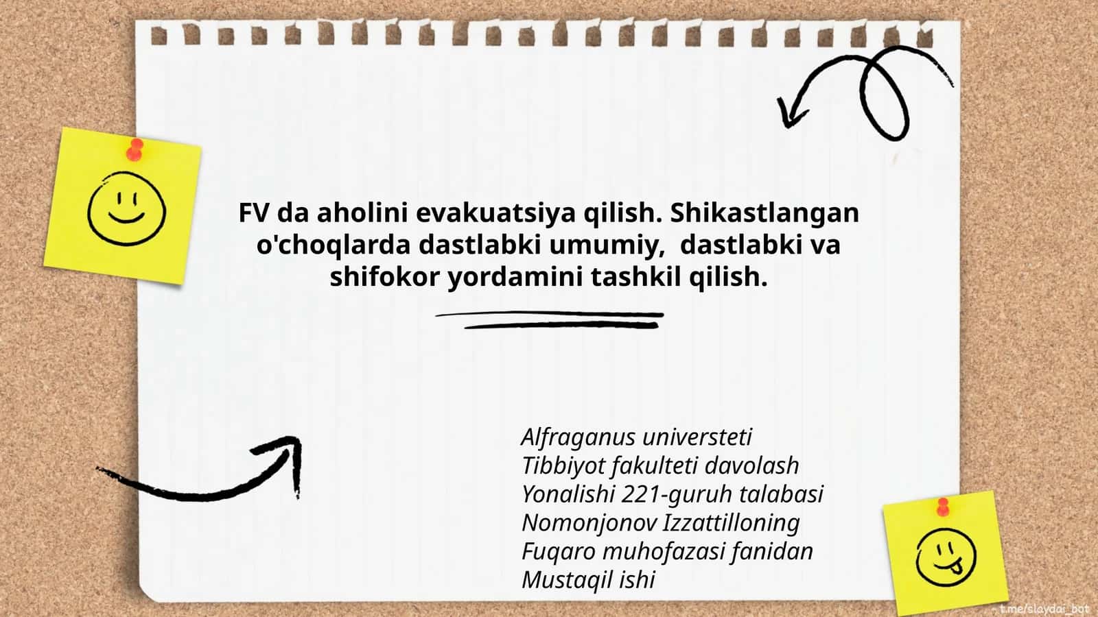 Tibbiyot fakulteti davolash 1