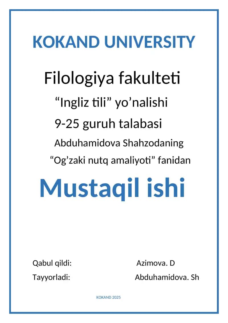 Introduction to Turkey’s Education System / Turkiya ta’lim tizimiga kirish 1