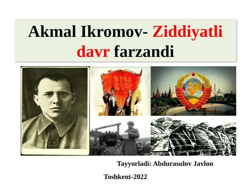 AkmalIkromov-Ziddiyatlidavrfarzandi 1