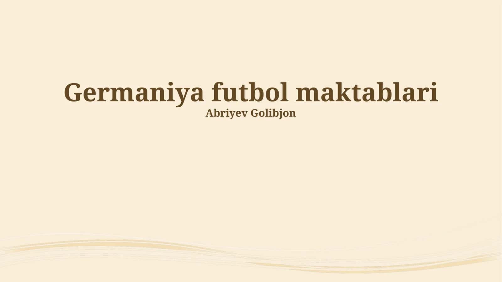 Germaniya futbol maktablari 1