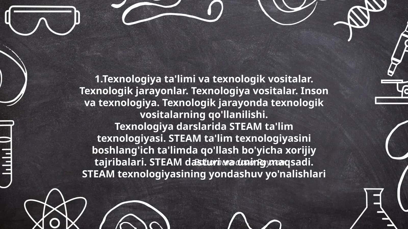 STEAM ta'lim texnologiyasi 1