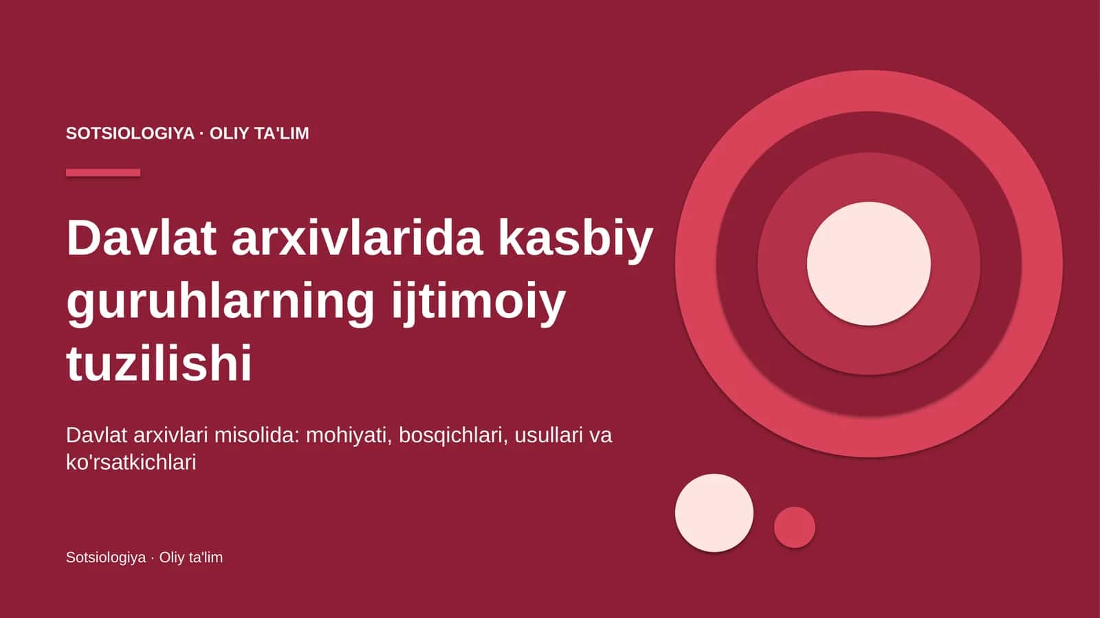 Davlat arxivlarida kasbiy guruhlarning ijtimoiy tuzilishi 1