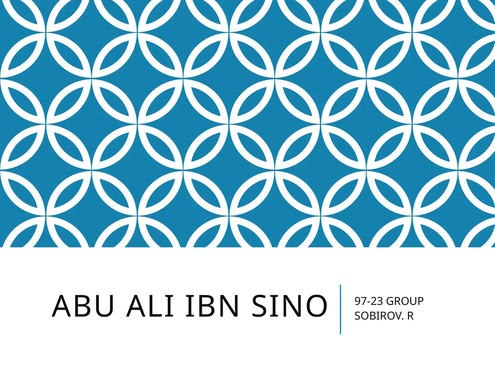 ABU ALI IBN SINO 1