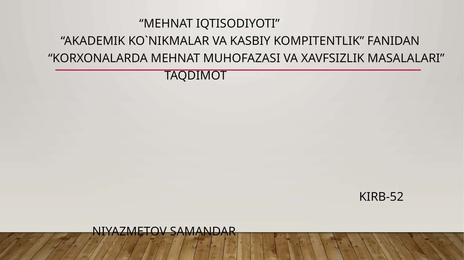 Mehmat Iqtisodiyoti 1
