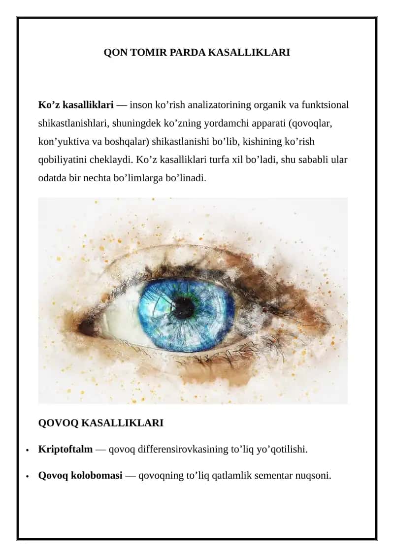 Qovoq kasalliklari 1