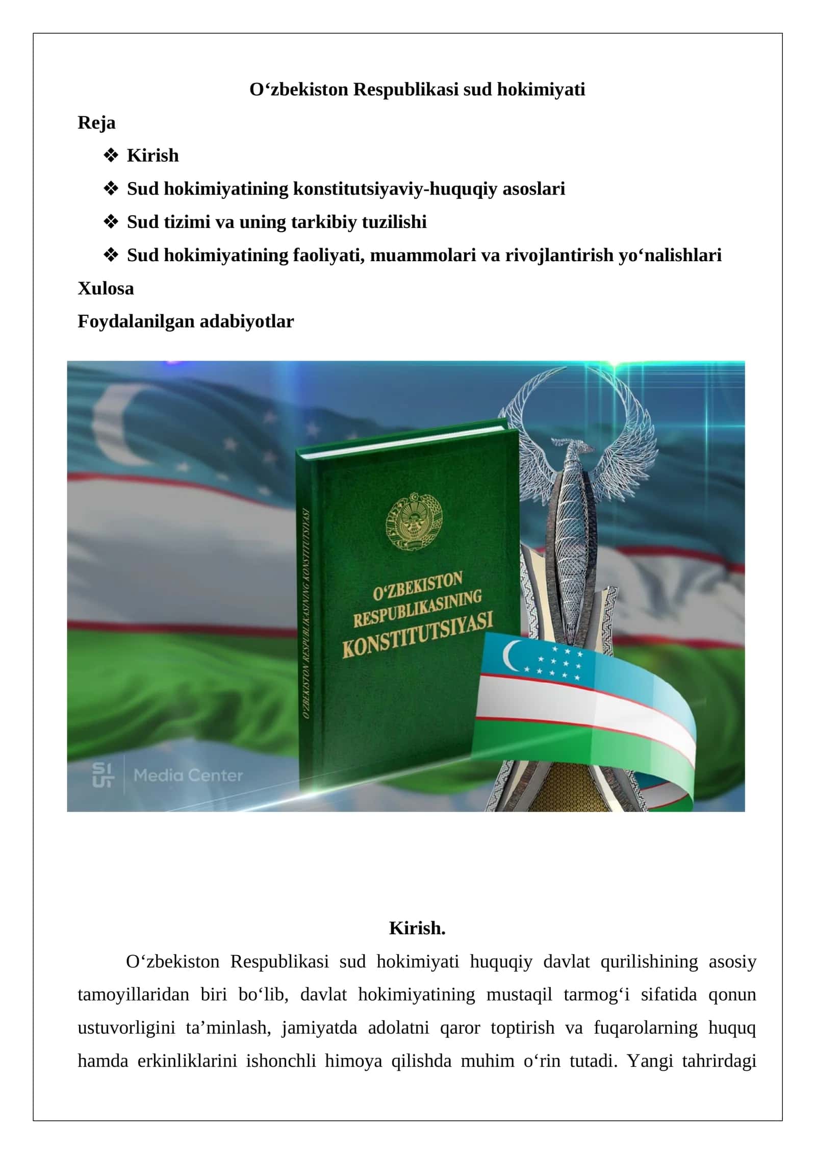 O‘zbekiston Respublikasi sud hokimiyati 1