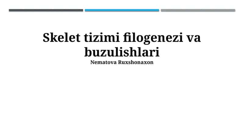 Filogenetika va osteoporoz 1