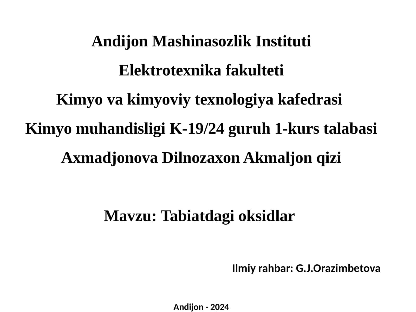 Tabiatdagi oksidlar 1