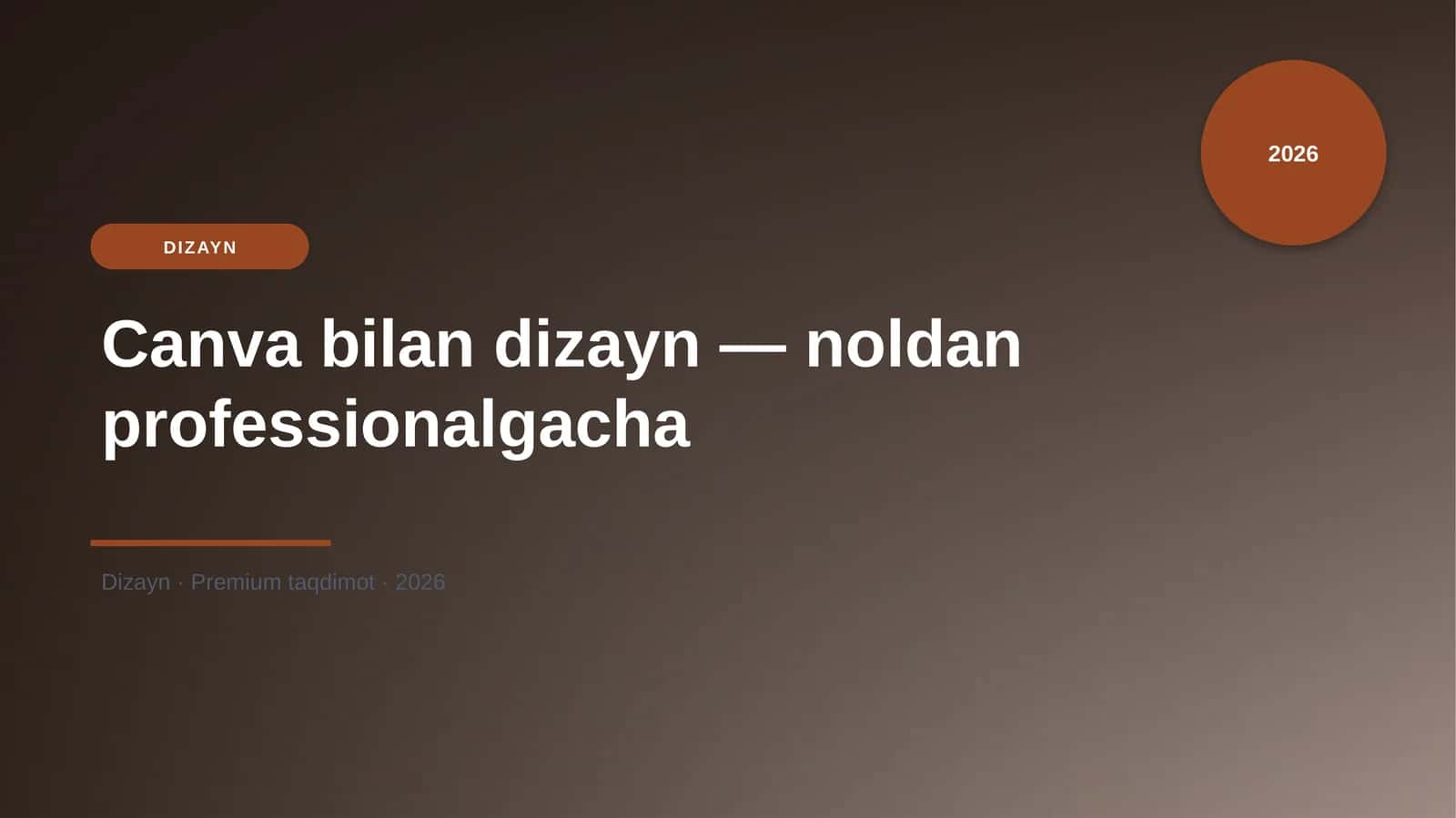 Canva bilan dizayn — noldan professionalgacha 1
