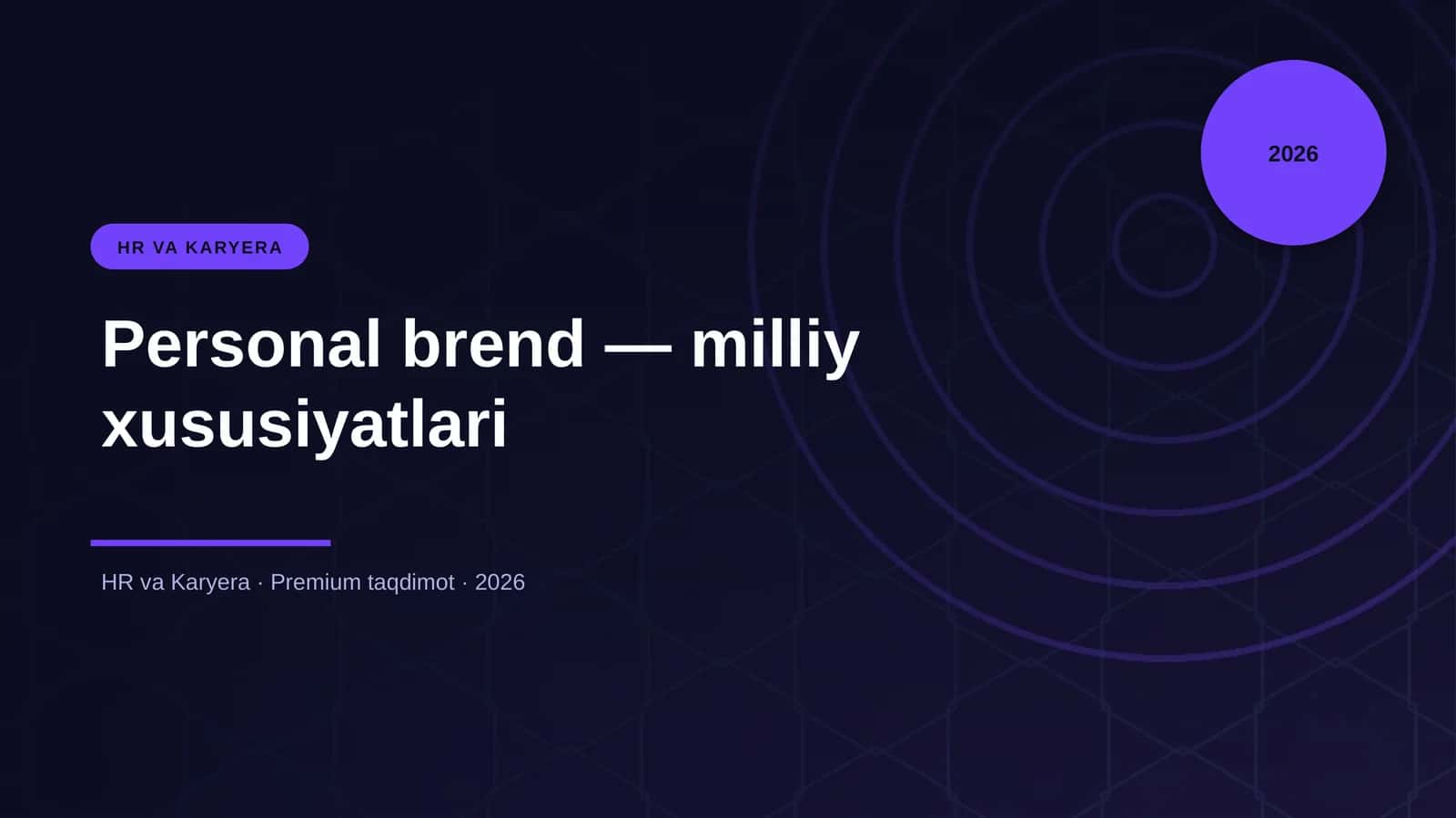 Personal brend — milliy xususiyatlari 1
