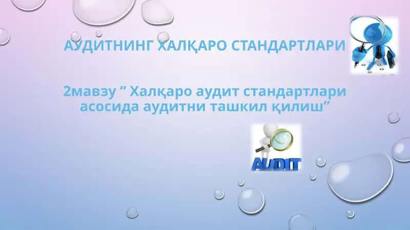 Халқаро аудит стандартлари 1