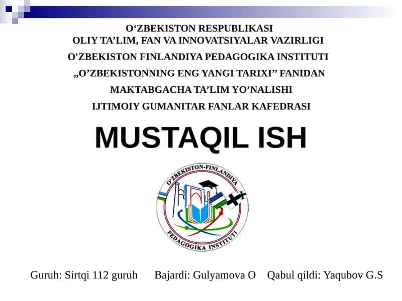 O`zbekiston Qurolli kuchlari – xavfsizlikning tayanchi 1