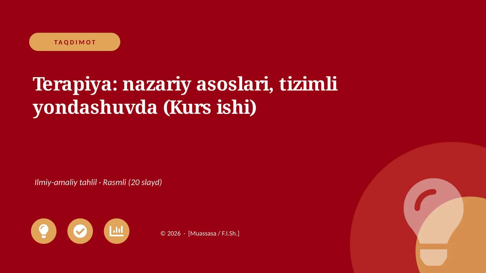 Terapiya: nazariy asoslari, tizimli yondashuvda (Kurs ishi) 1