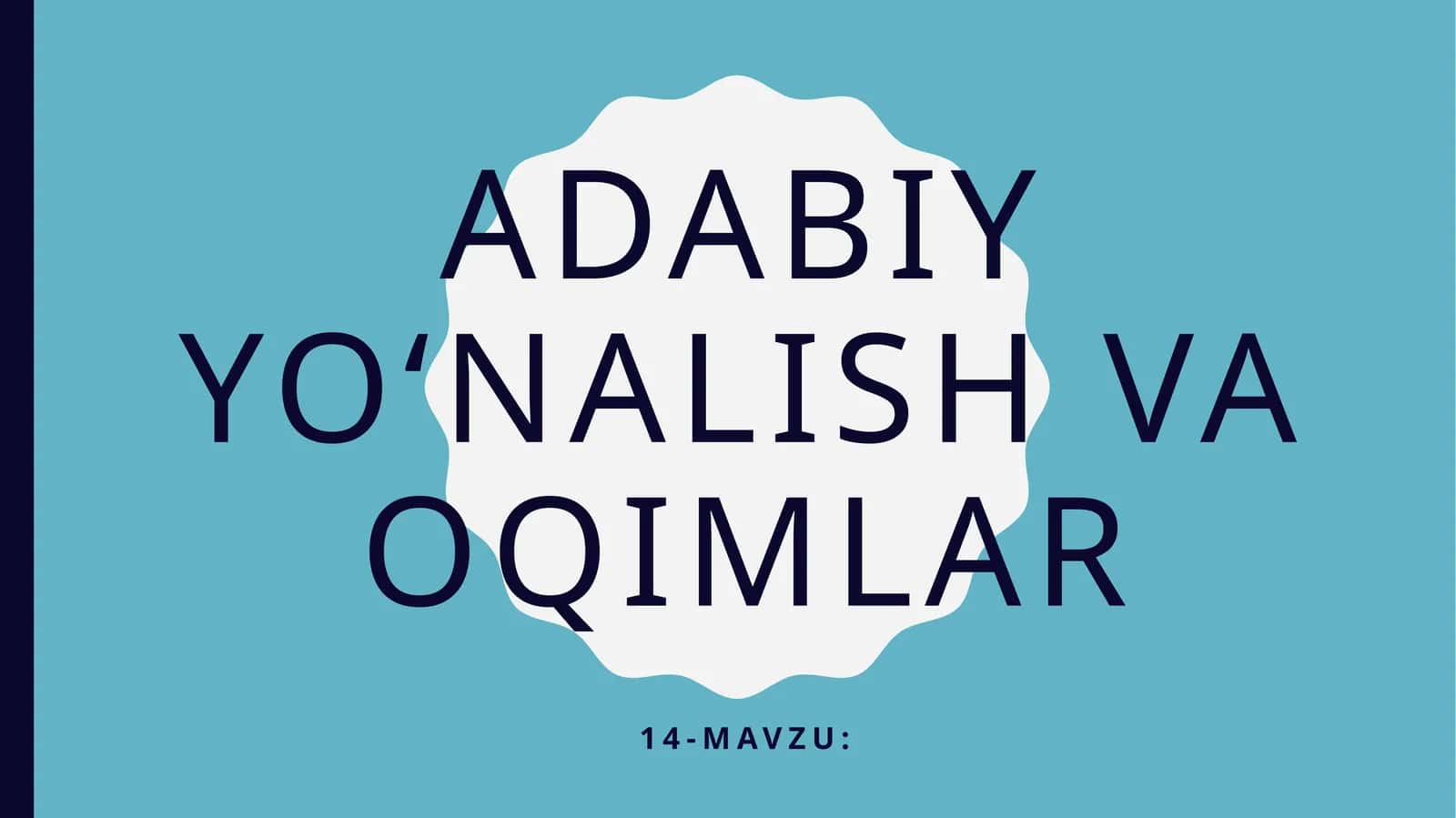 Adabiyotning bilish imkoniyatlari masalasi 1