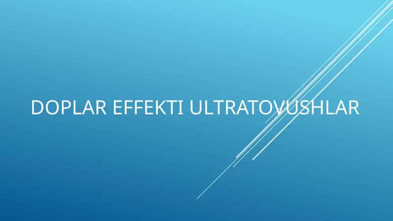 Doplareffektiultratovushlar 1