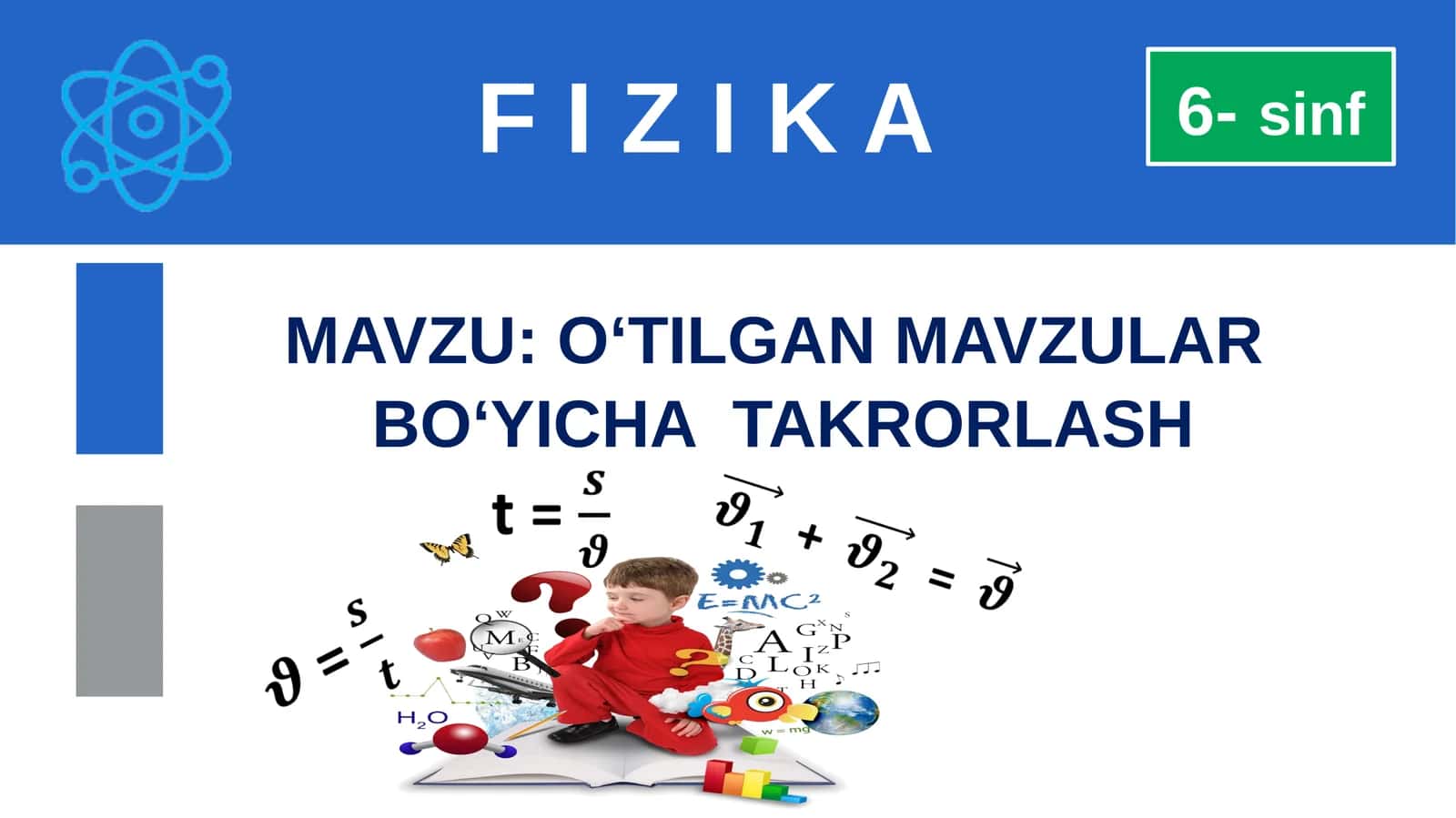 O‘tilgan mavzular bo‘yicha takrorlash 1