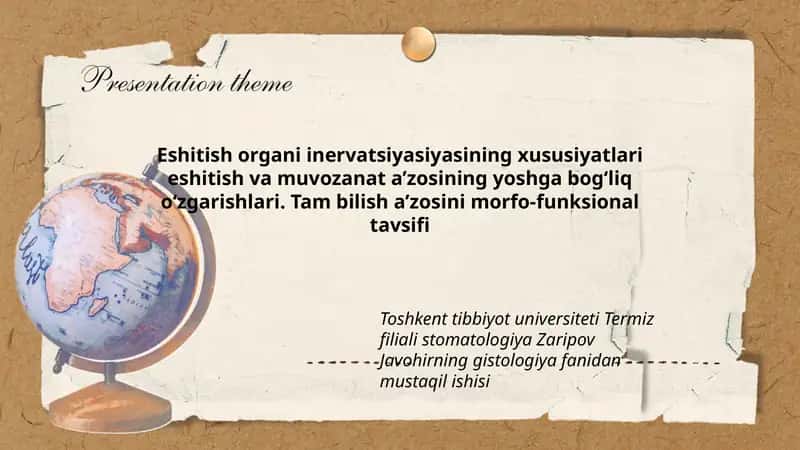 Eshtish organi inervatsiyasi 1