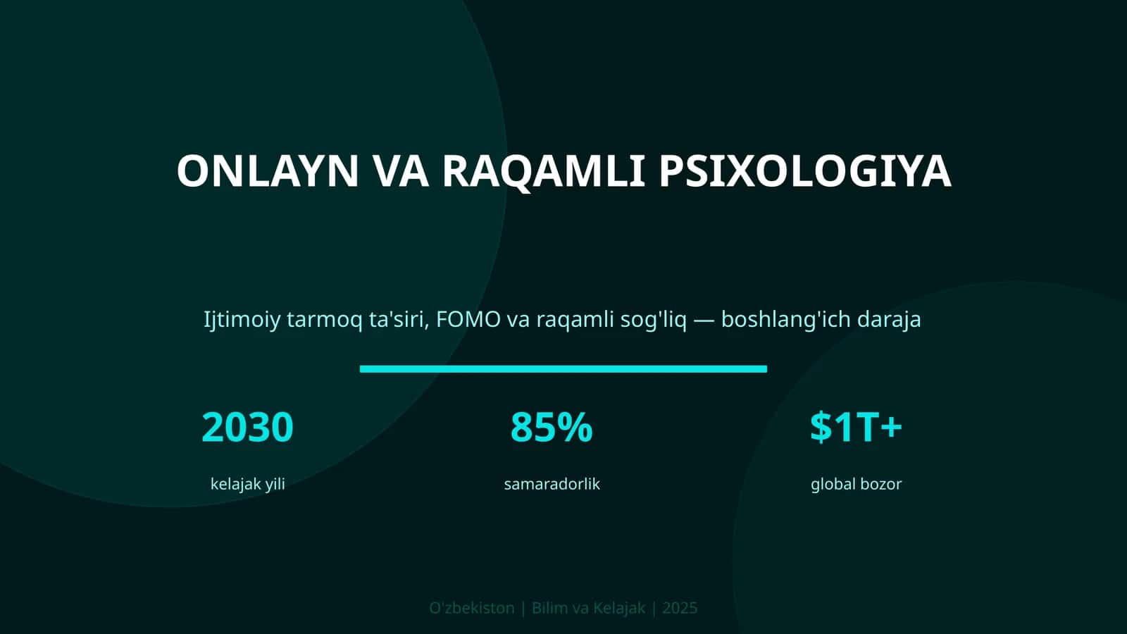 Onlayn va raqamli psixologiya 1