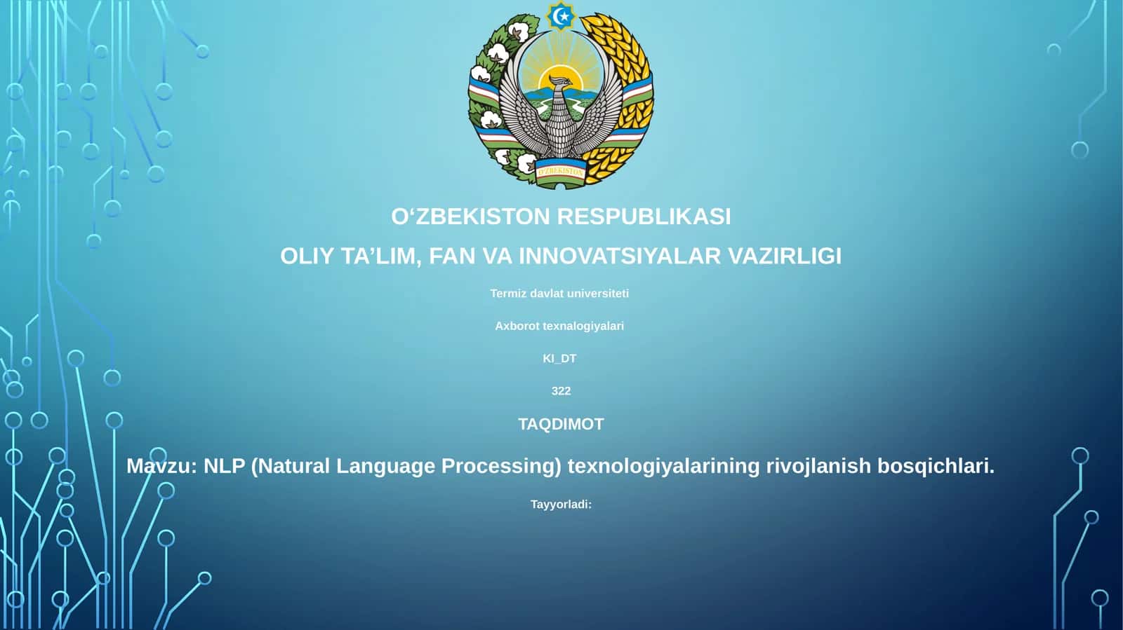 NLP (Natural Language Processing)texnologiyalariningrivojlanishbosqichlari 1