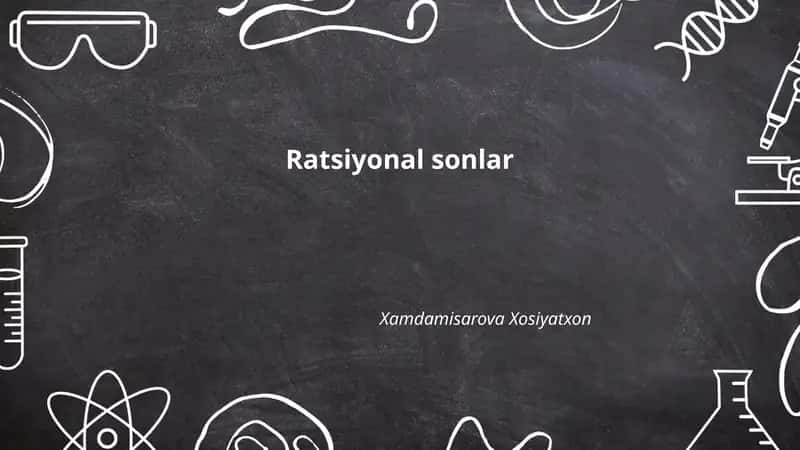 Ratsiyonal sonlar 1