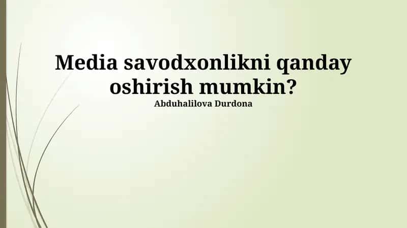 OAV Savodxonligini Oshirishning Asosiy Usullari 1