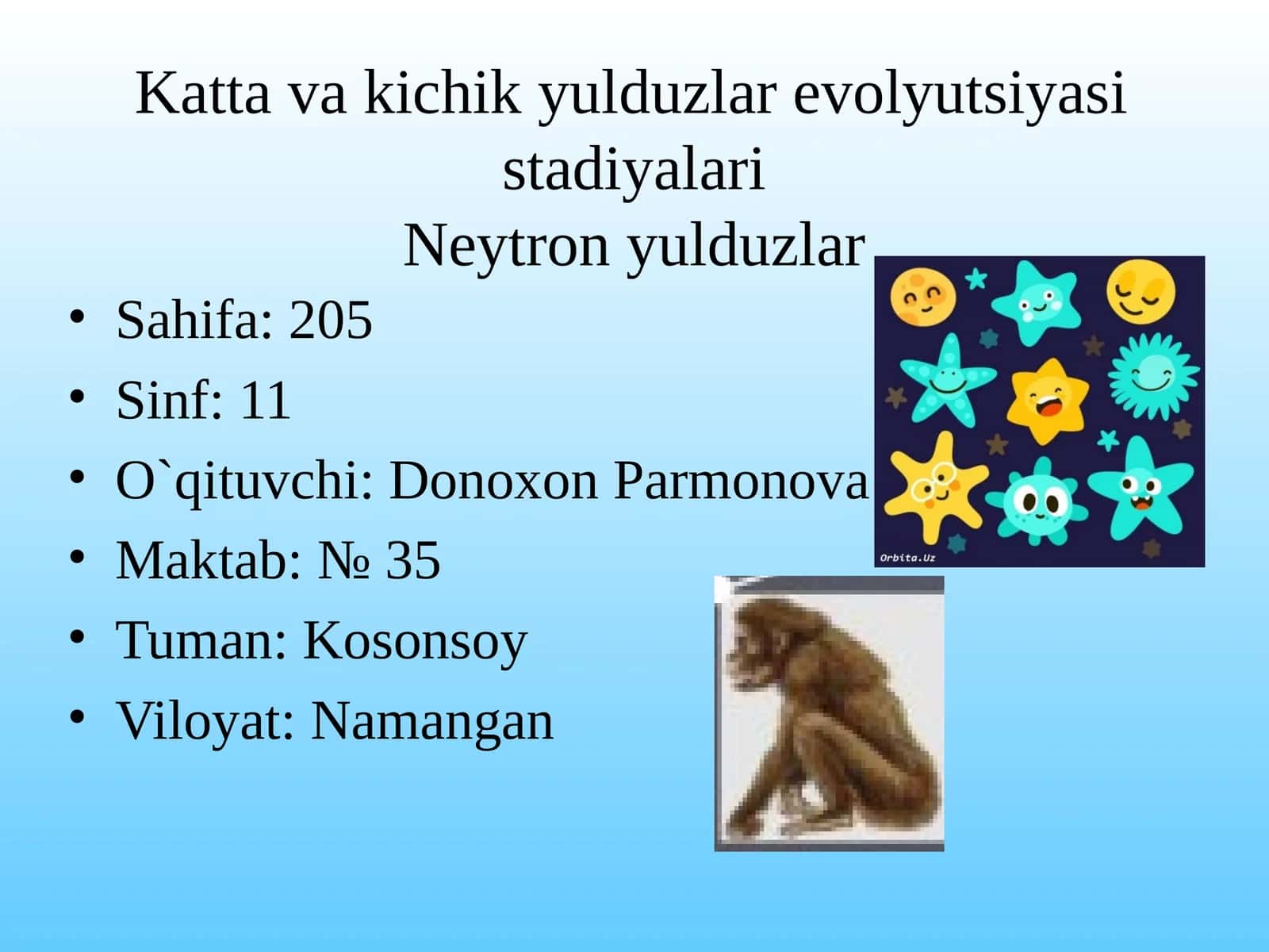 Kattavakichik yulduzlarning evolyutsiya sistadiyalari 1