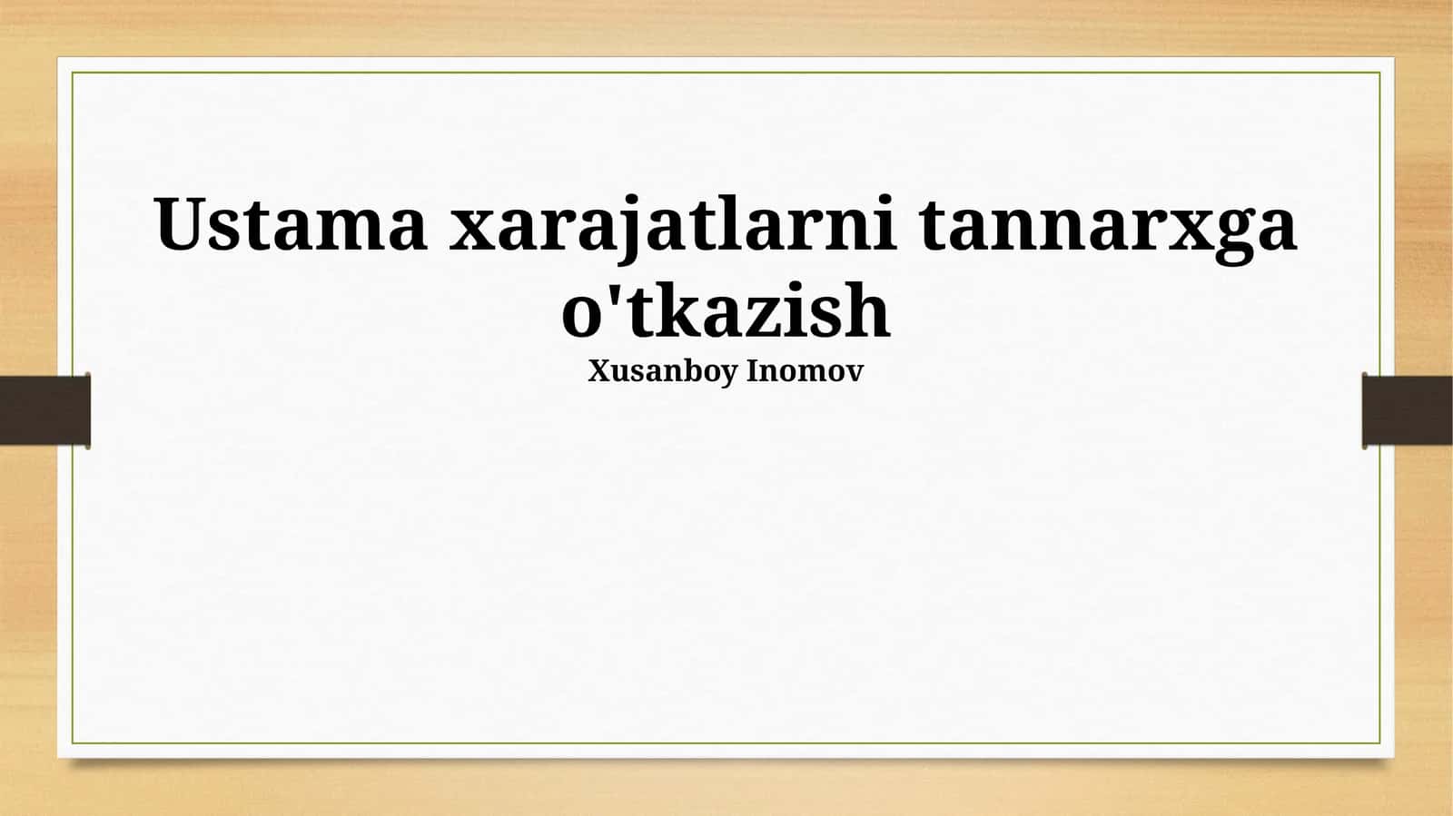 Avtomatlashtirish va dasturiy ta'minot 1