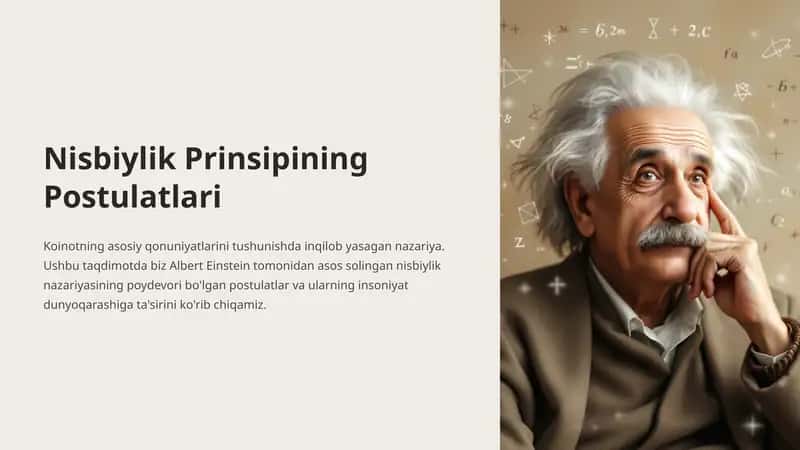 Nisbiylik Prinsipining Postulatlari 1
