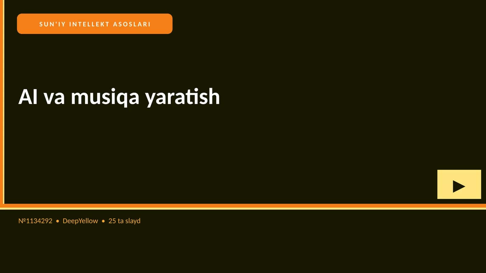 SUN'IY INTELLEKT ASOSLARI 1
