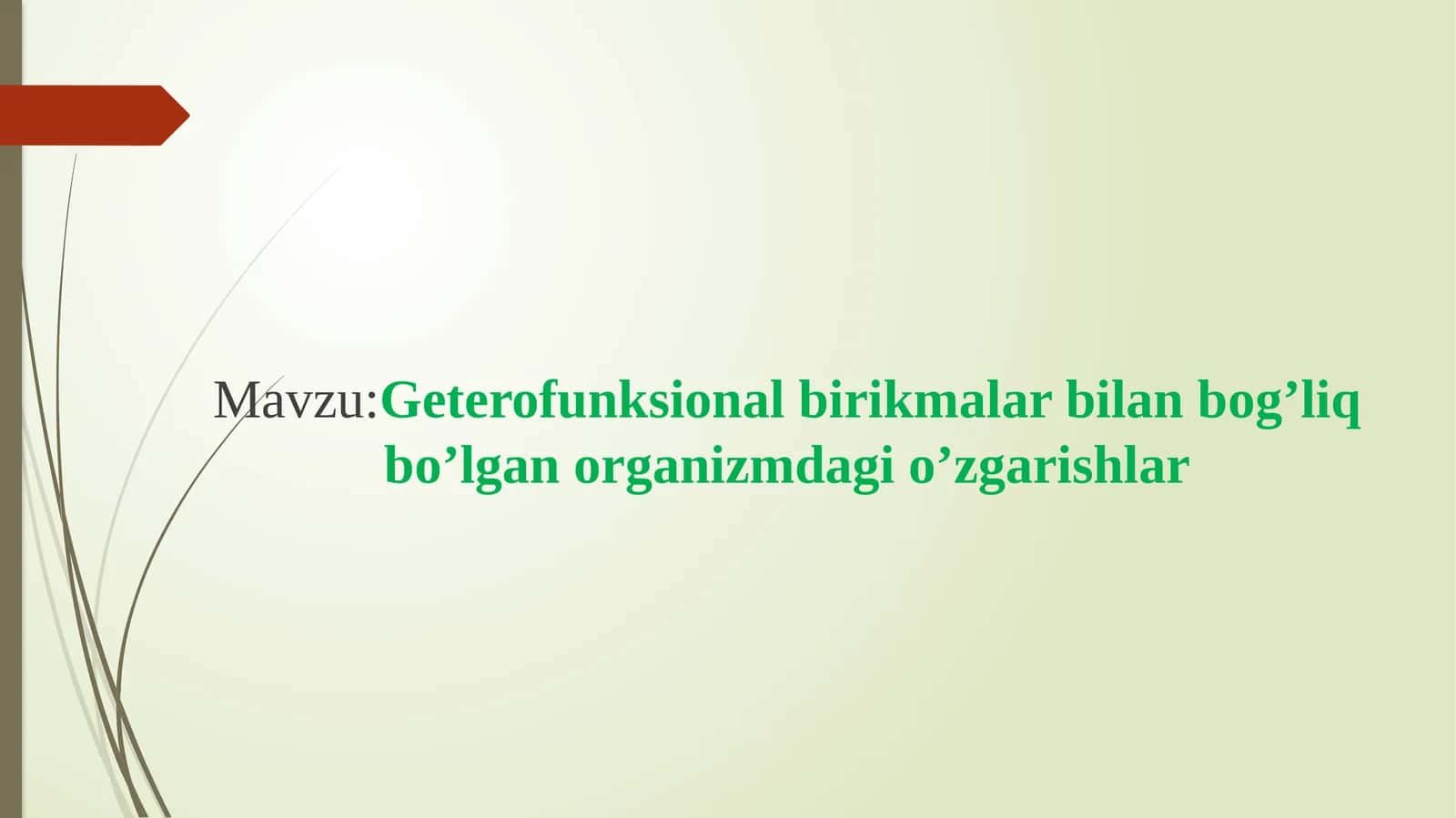 Geterofunksional birikmalar 1