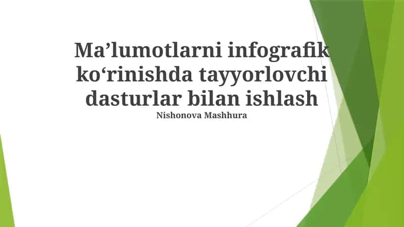 Infografika Dasturlari 1