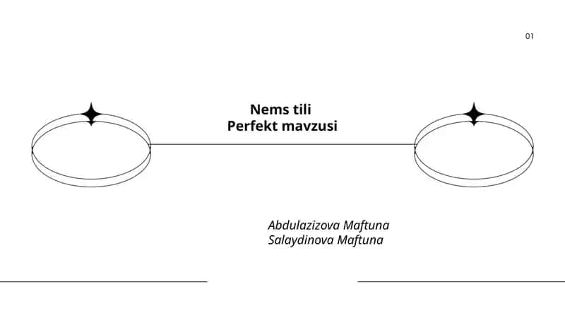 Perfekt zamonining umumiy tuzilishi 1
