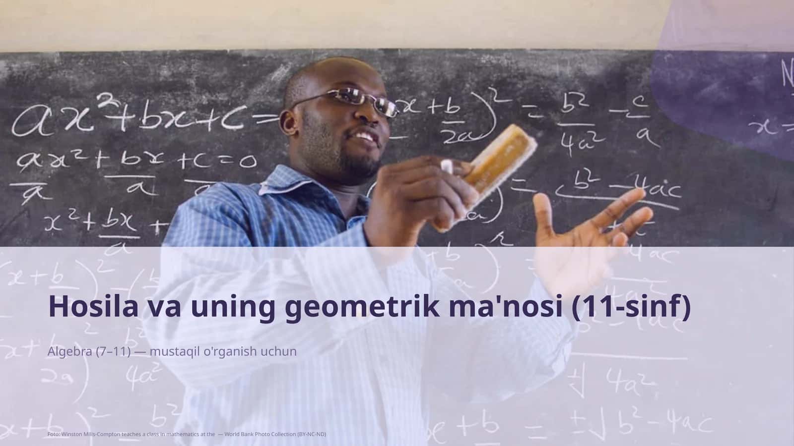 Hosila va uning geometrik ma'nosi (11-sinf) 1