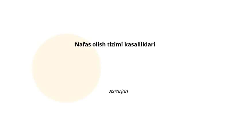 Bronxial astma 1