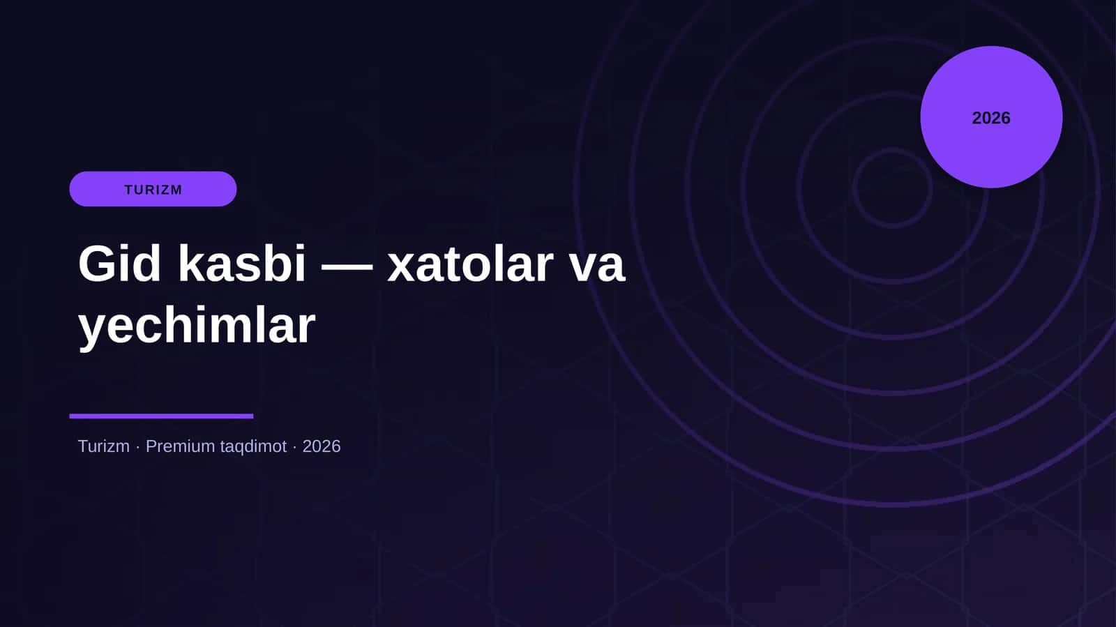 Gid kasbi — xatolar va yechimlar 1