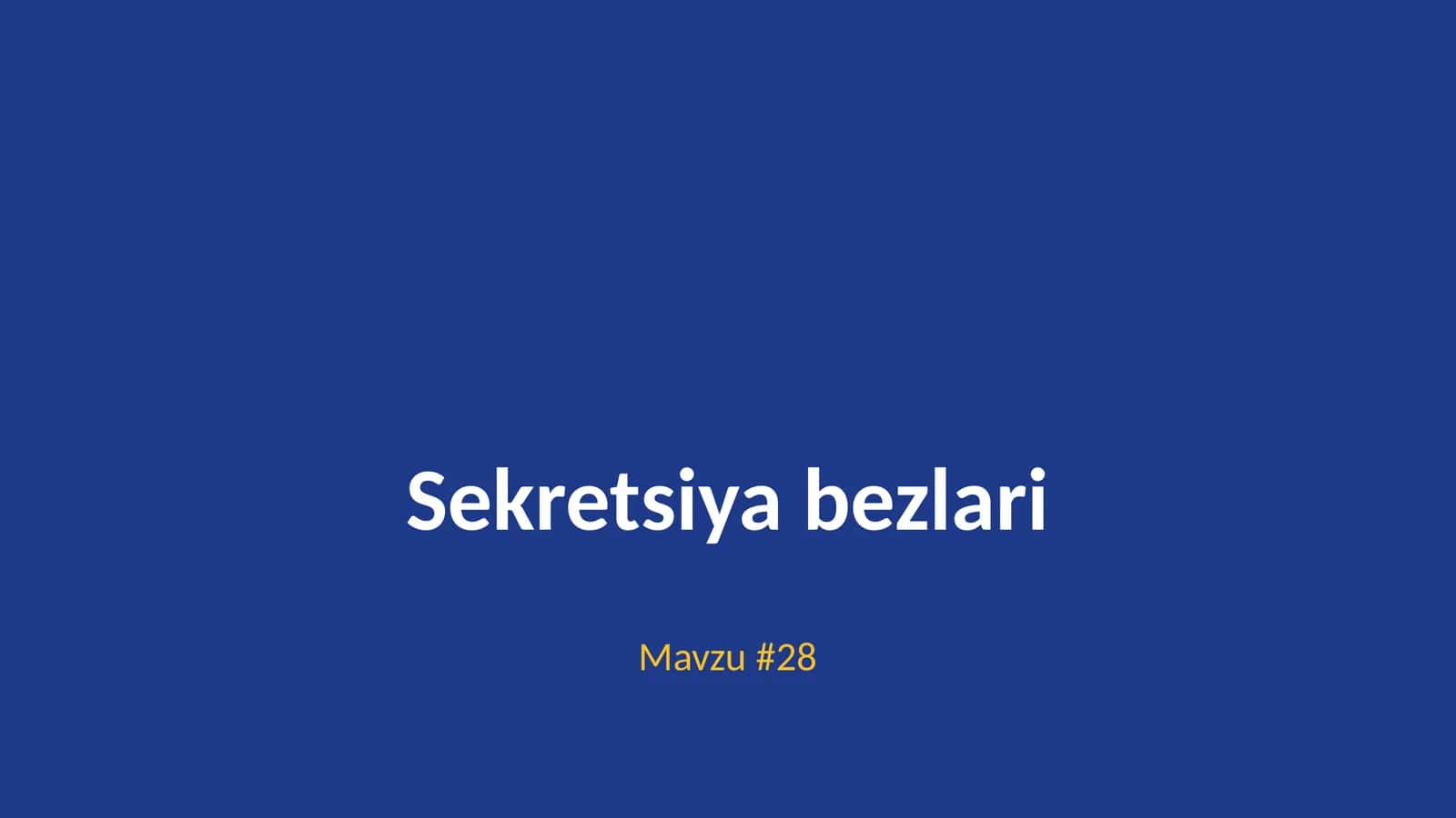 Sekretsiya bezlari 1