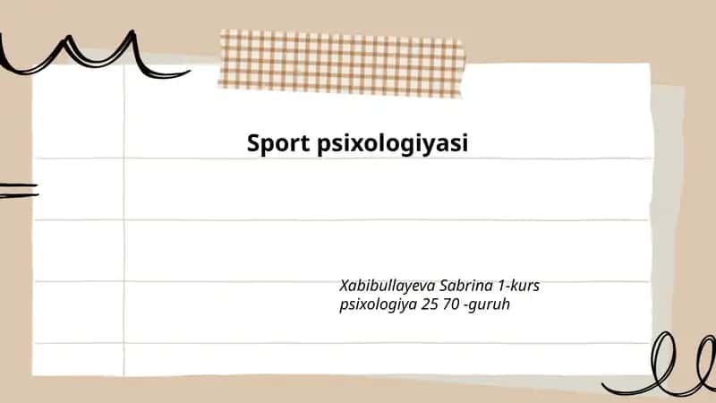 Sport psixologiyasi 1