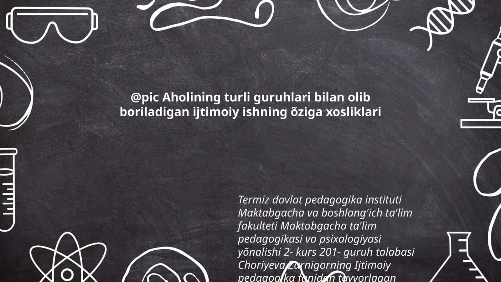Ijtimoiy pedagogika fanidan mustaqil ish 1