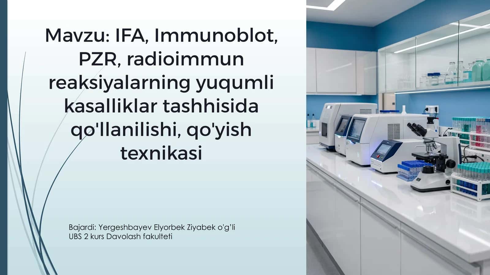 Immunologik va molekulyar diagnostika usullari 1