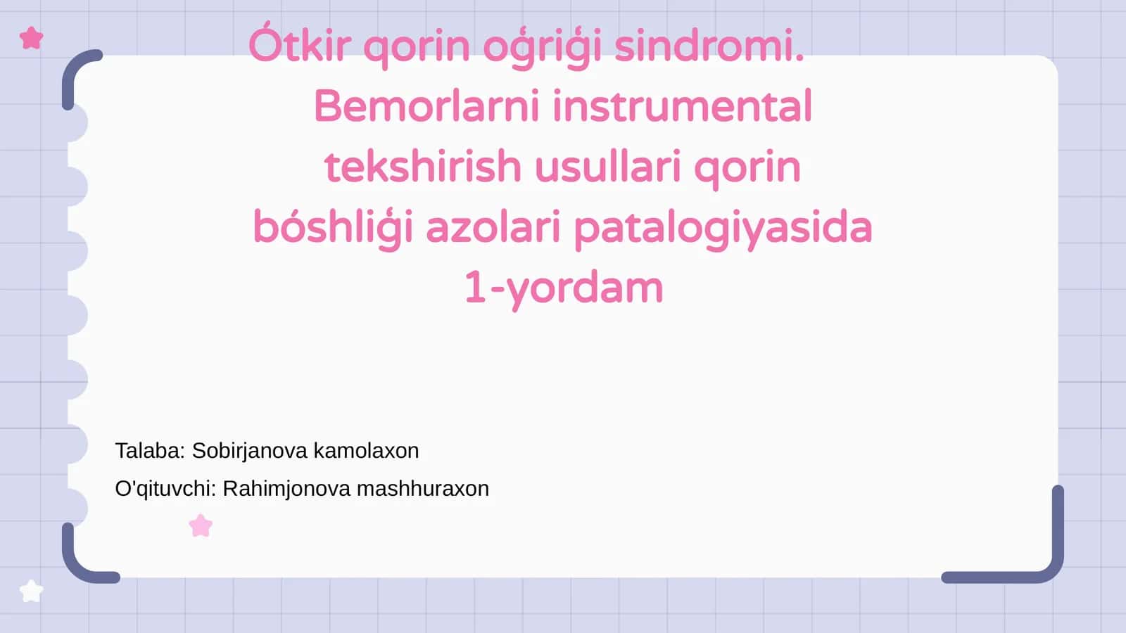 Ótkir qorin oģriģi sindromi 1