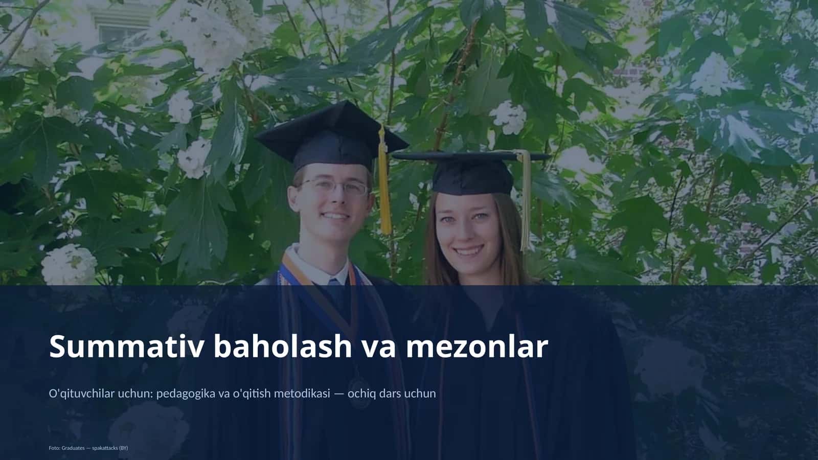 Summativ baholash va mezonlar 1