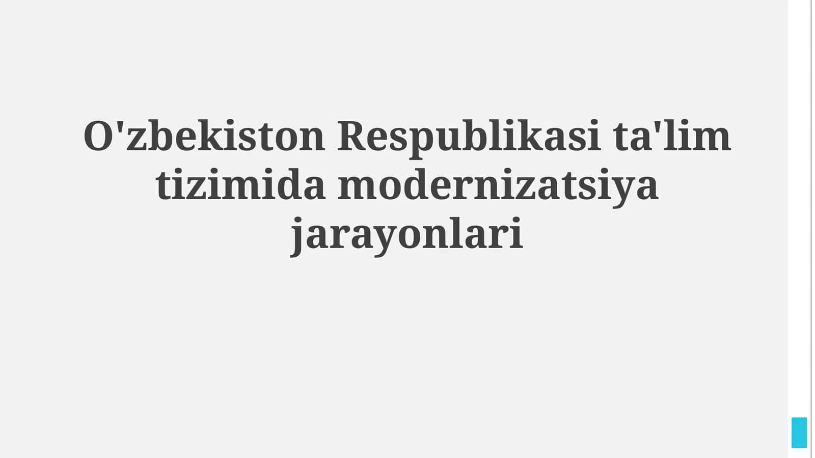 Ta'lim tizimi holati 1