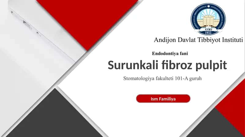 Surunkali Fibroz Pulpit - Сурункали Фиброз Пульпит 1
