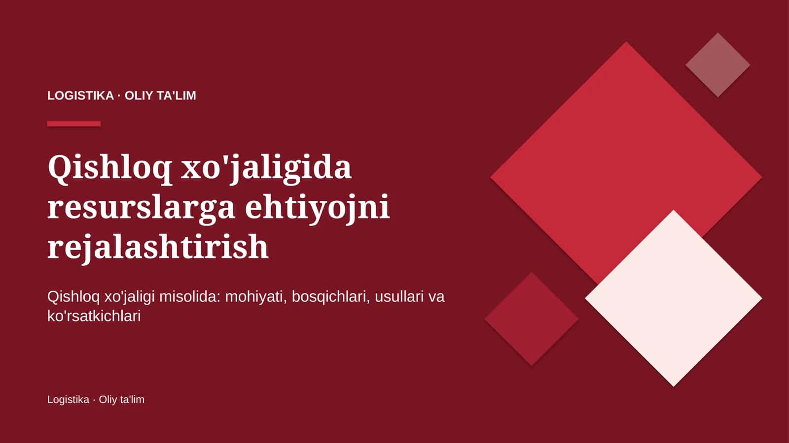 qishloq xo'jaligida resurslarga ehtiyojni rejalashtirish 9541 1