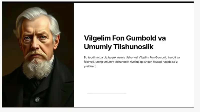 Gumbolt va umumiy tilshunoslik 1